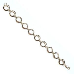 925 Sterling Silver Bracelet open Circles Design Style